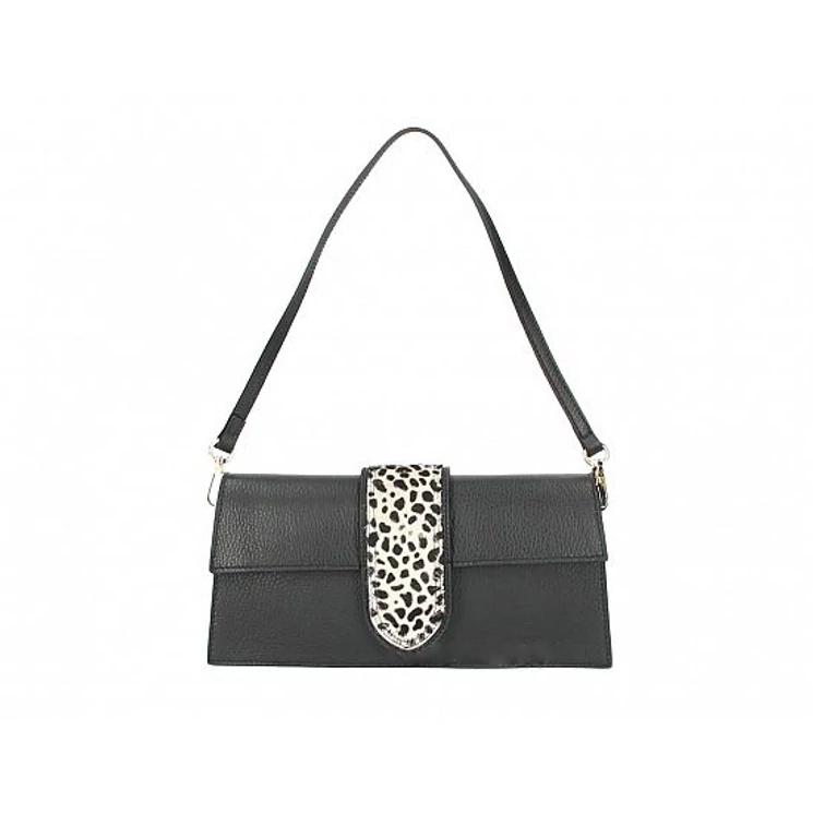 Valódi bőr női táska Hópárduc mintával S2331