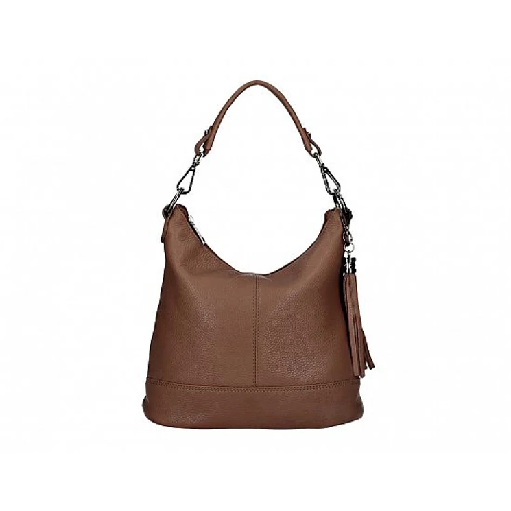 Valódi bőr női táska barna színben S7221