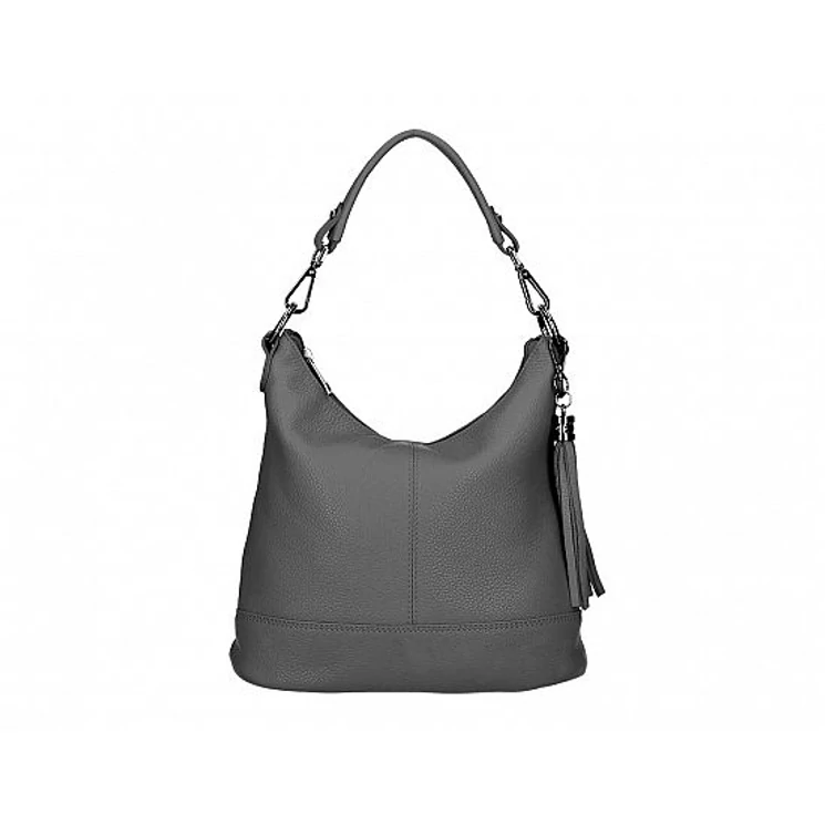 Valódi bőr női táska sötét szürke színben S7221