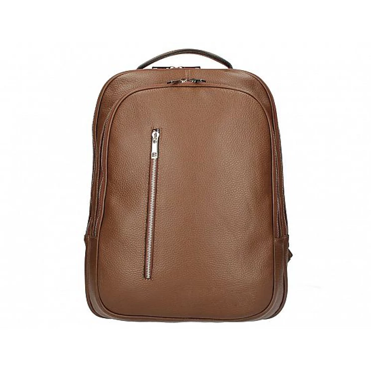 Valódi bőr női hátizsák Barna S7249