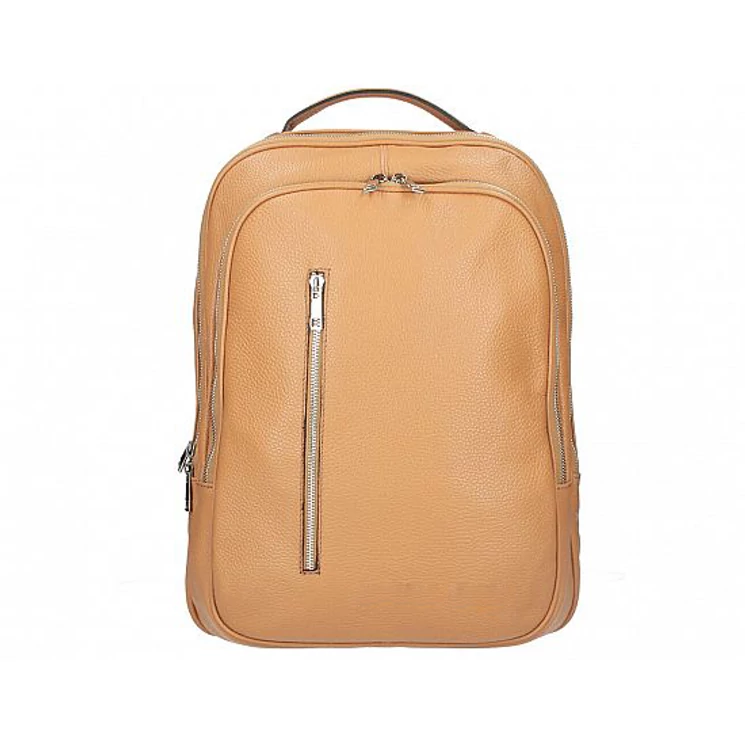 Valódi bőr női hátizsák Konyak S7249