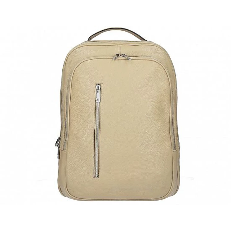 Valódi bőr női hátizsák Taupe S7249