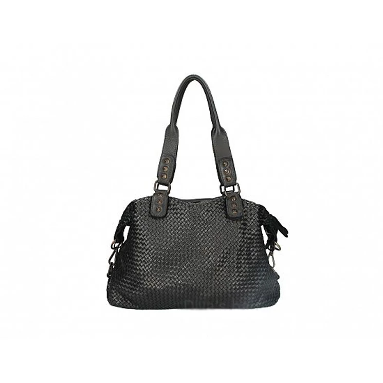 Valódi bőr női táska Fekete S7259