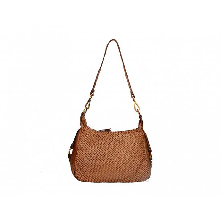 Valódi bőr női táska Konyak S7260