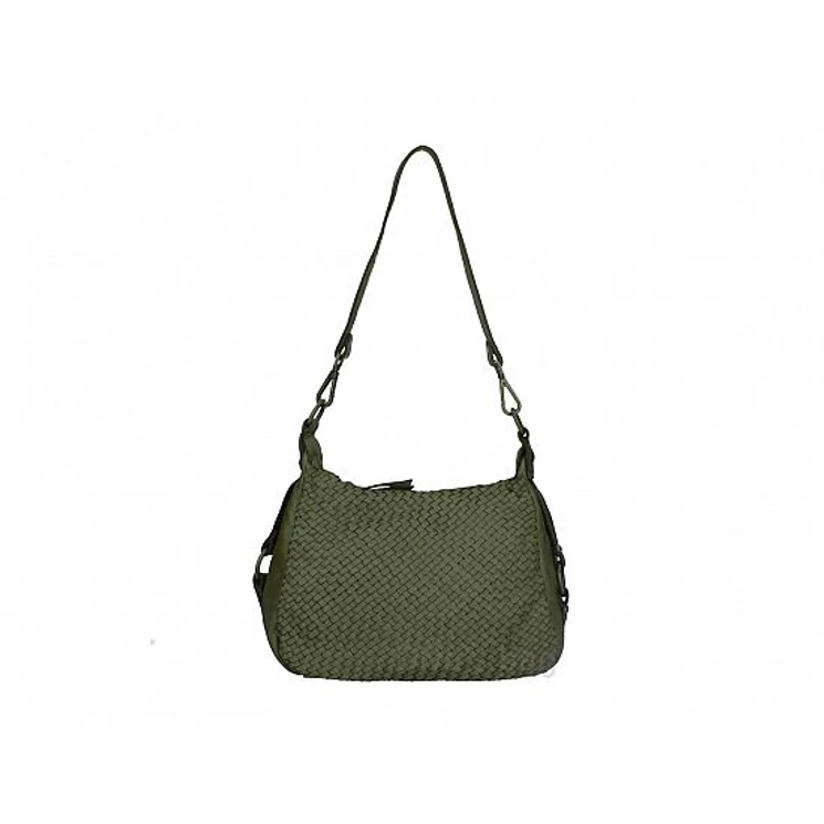 Valódi bőr női táska Zöld S7260