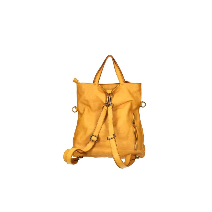 Valódi bőr női táska Taupe S7263