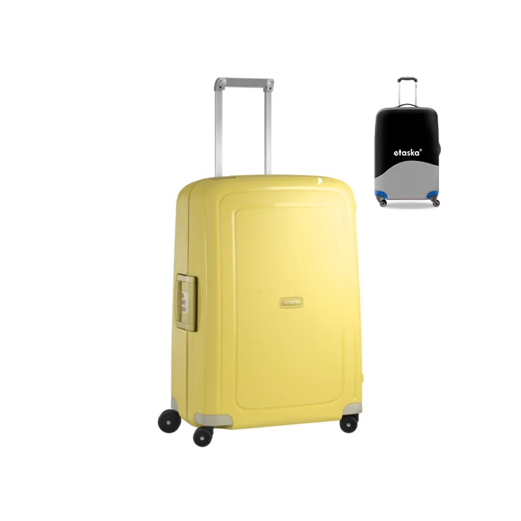 Samsonite S-Cure Spinner bőrönd 69 cm-es ajándék bőröndhuzattal
