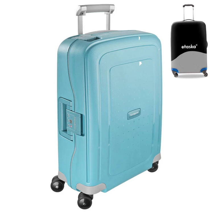 Samsonite S-Cure Spinner bőrönd 55 cm-es kabinbőrönd ajándék bőröndhuzattal