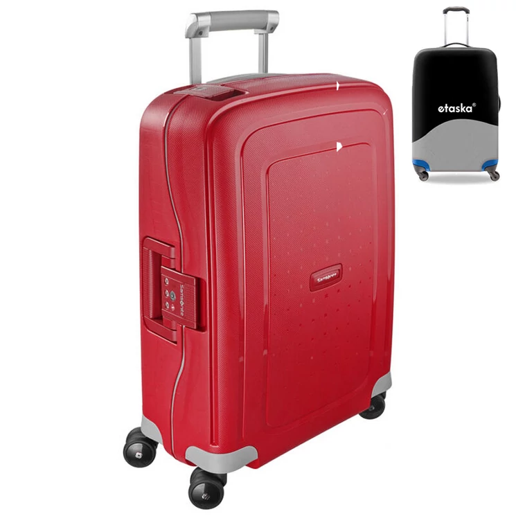 Samsonite S-Cure Spinner bőrönd 55 cm-es kabinbőrönd  ajándék bőröndhuzattal