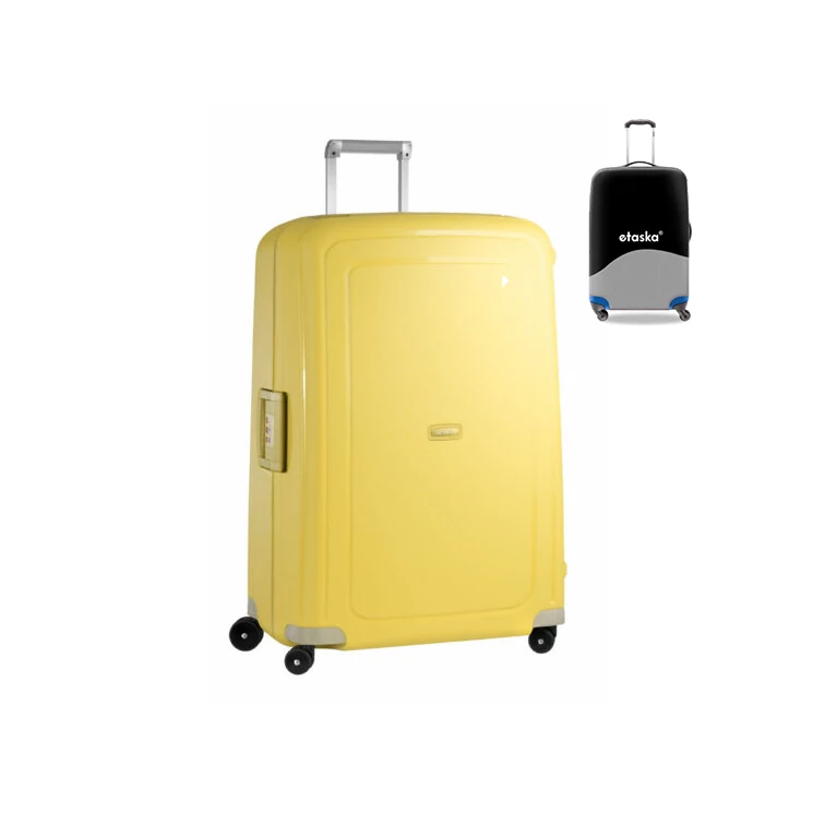Samsonite S-Cure Spinner bőrönd 81 cm-es ajándék bőröndhuzattal