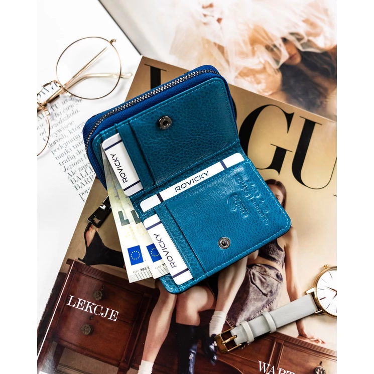 Kis méretű Valódi bőr női pénztárca- Lorenti