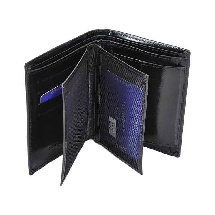 Cefirutti Valódi bőr Férfi Pénztárca sötétbarna színben