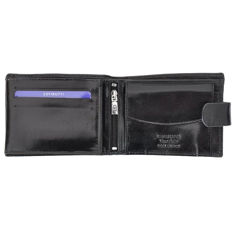 Cefirutti Valódi bőr Férfi Pénztárca sötétbarna színben