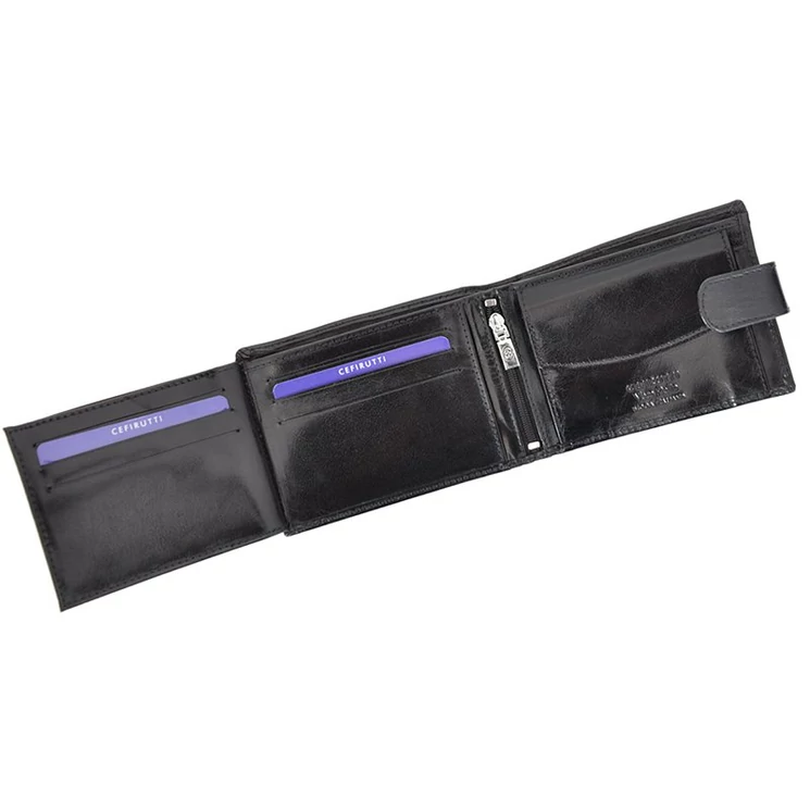 Cefirutti Valódi bőr Férfi Pénztárca sötétbarna színben