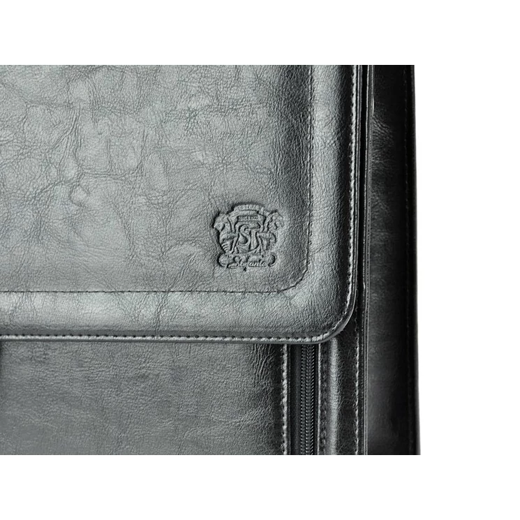 Stefania Valódi bőr Aktatáska fekete színben