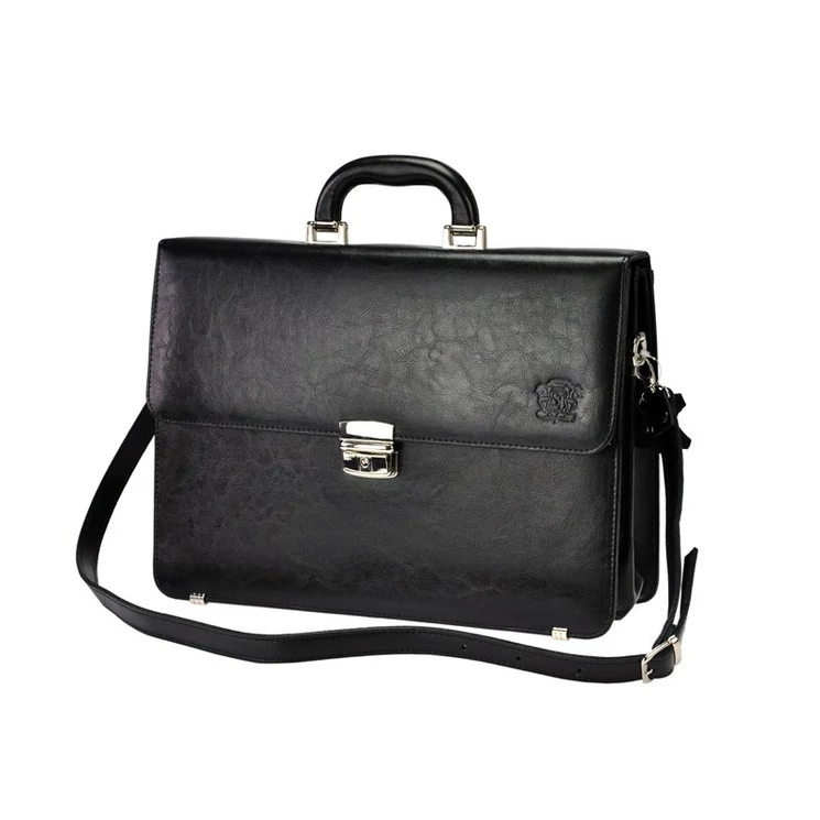 Stefania Elegáns sokrekszes Valódi bőr Aktatáska