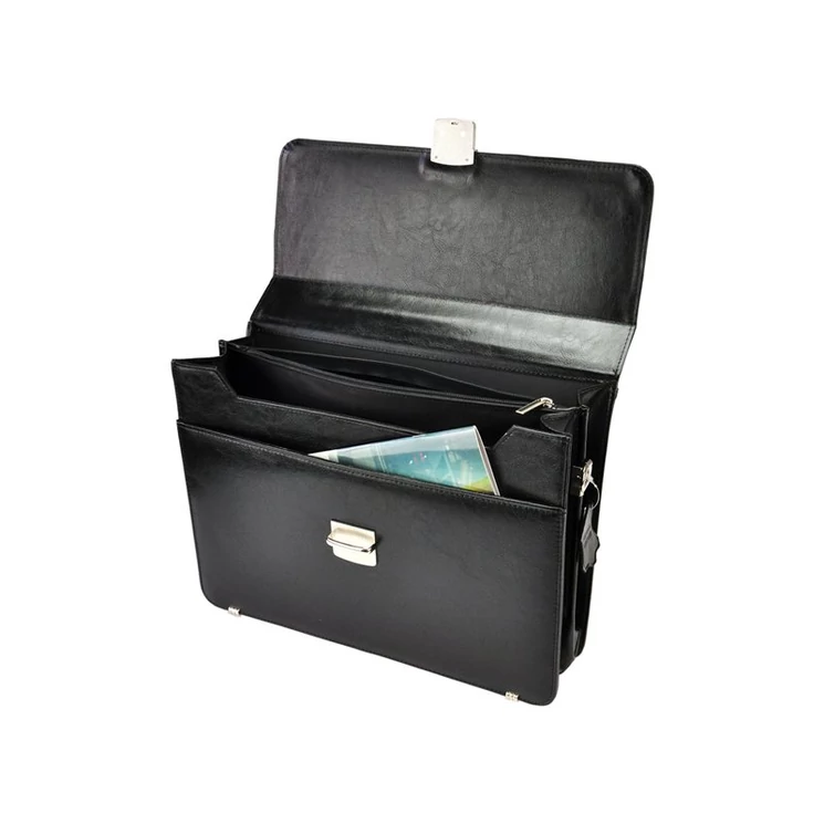 Stefania Elegáns sokrekszes Valódi bőr Aktatáska