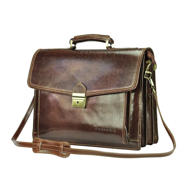 Gregorio Valódi bőr Aktatáska