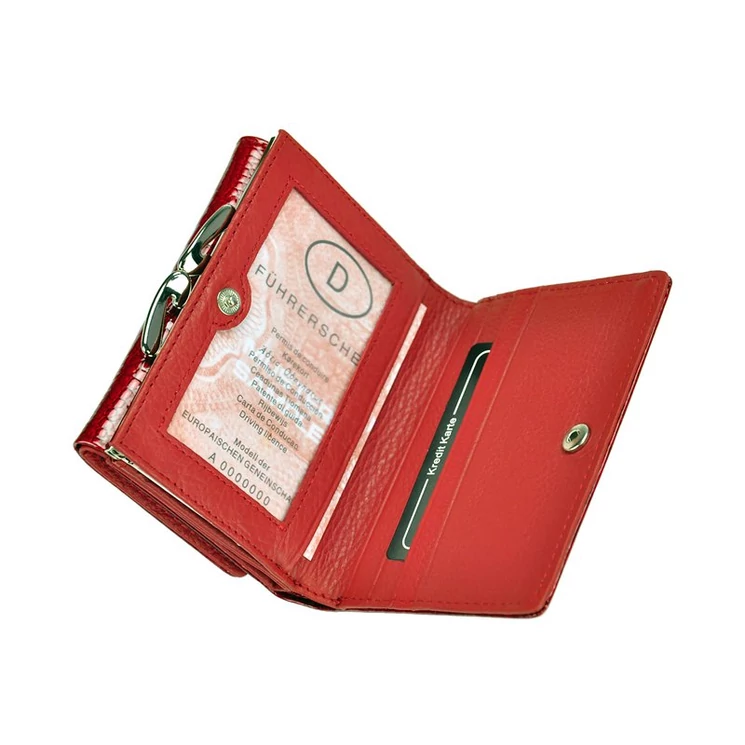 Jennifer Jones kisméretű női pénztárca piros színben