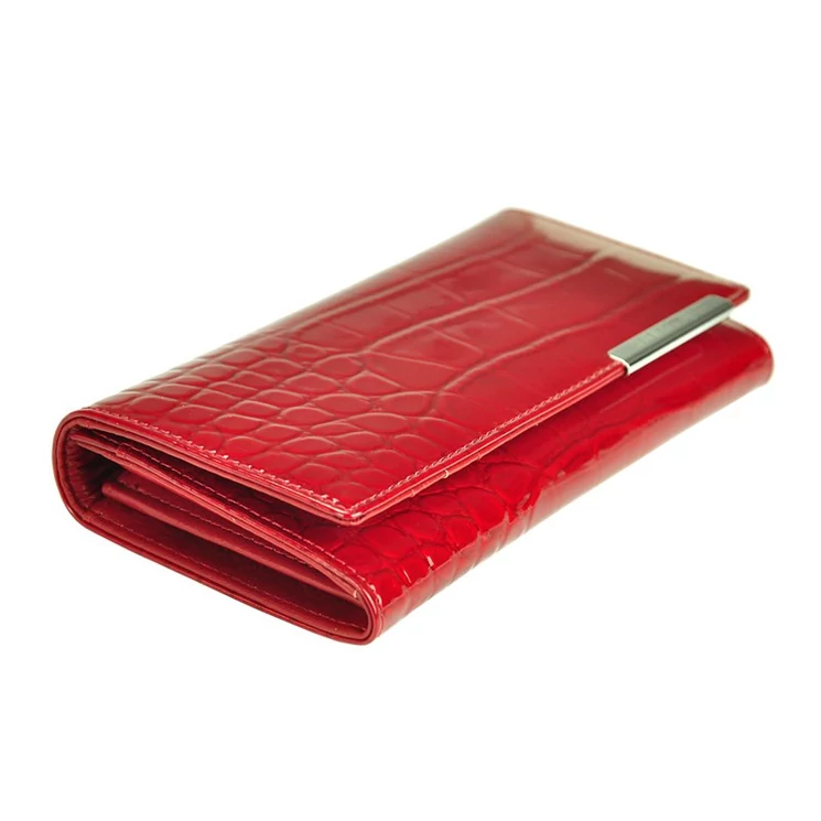 Piros Valódi bőr Pénztárca