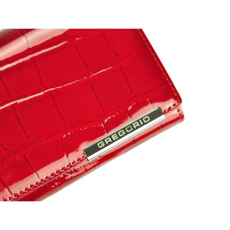 Piros Valódi bőr Pénztárca