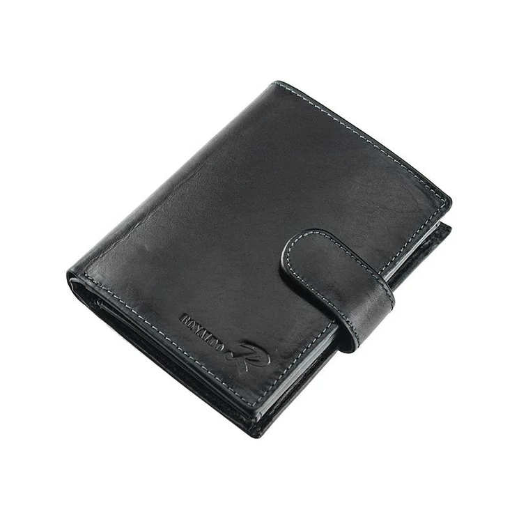 Ronaldo Valódi bőr Férfi Pénztárca RFID védelemmel