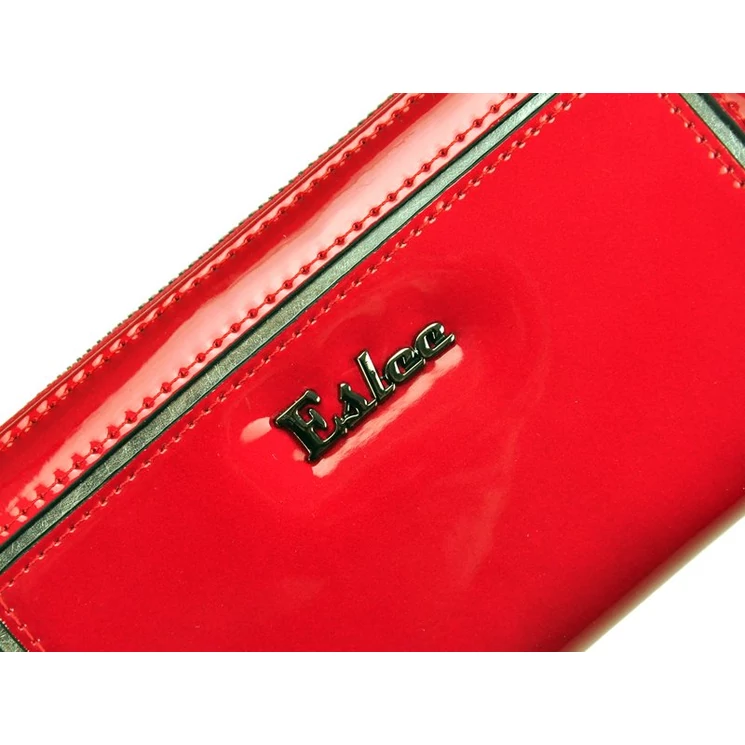 Eslee sötétbarna Műbőr + Valódi bőr Pénztárca