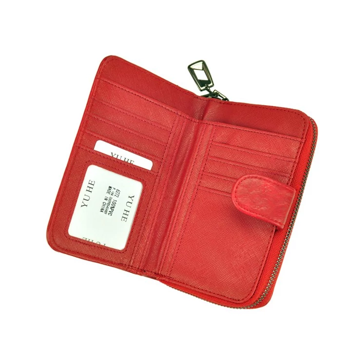 Eslee fekete Műbőr + Valódi bőr Pénztárca