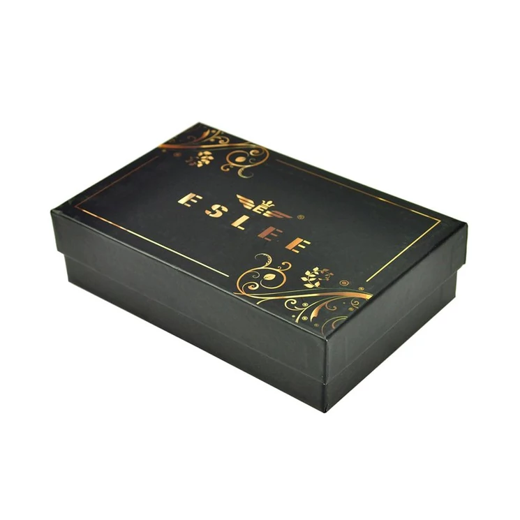 Eslee fekete Műbőr + Valódi bőr Pénztárca