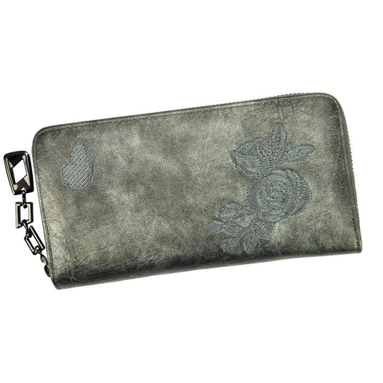 Virágmintás női Camel színű  Pénztárca