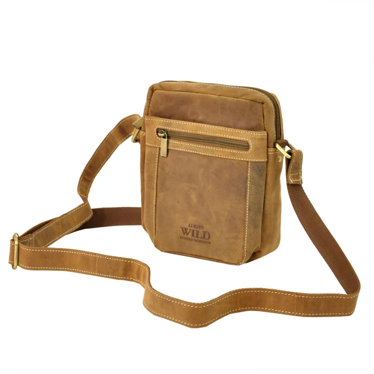 Wild Valódi Bőr Férfi Oldaltáska