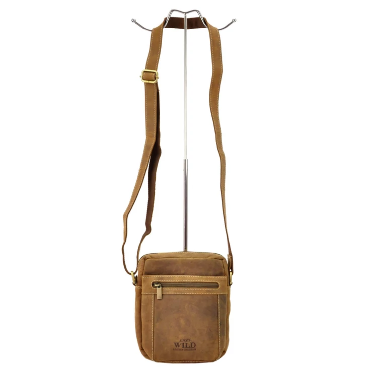 Wild Valódi Bőr Férfi Oldaltáska