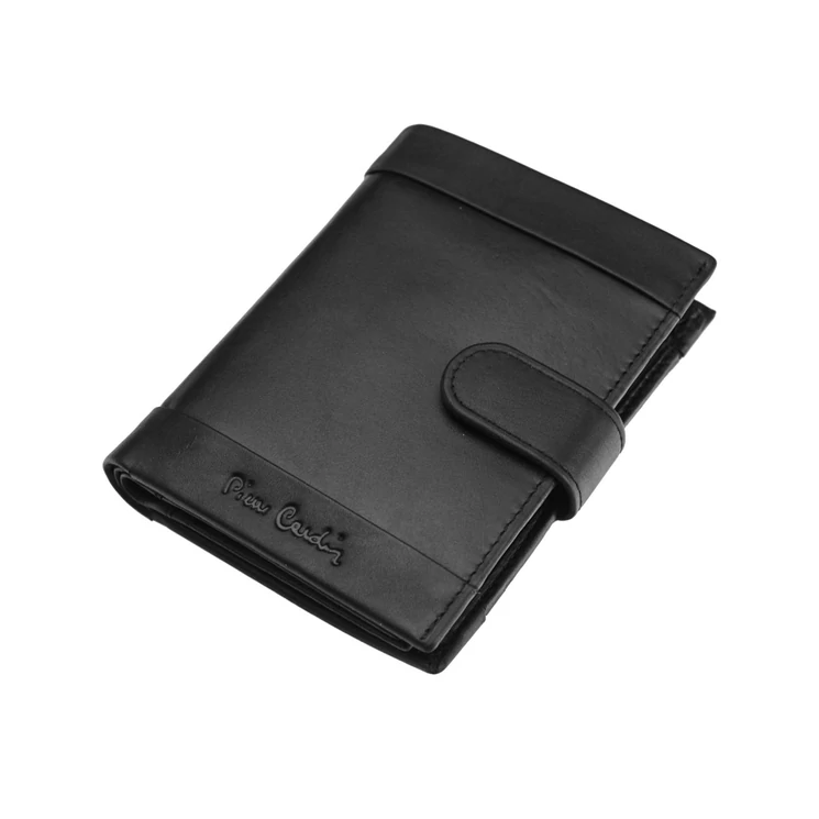 Pierre Cardin fekete Valódi bőr Pénztárca