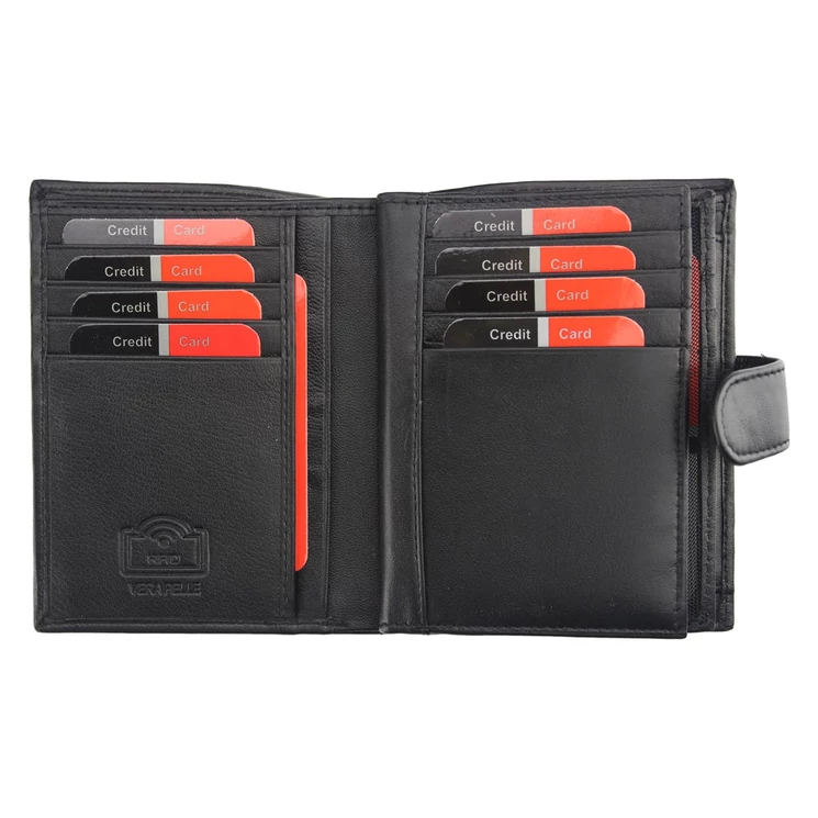 Pierre Cardin fekete Valódi bőr Pénztárca