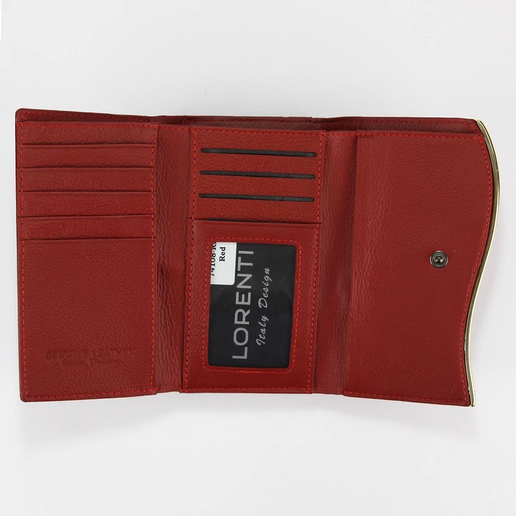 Lorenti piros Műbőr + Valódi bőr Pénztárca