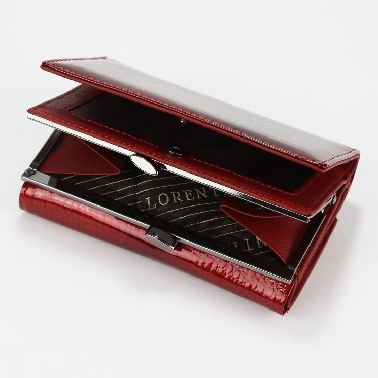 Lorenti piros Műbőr + Valódi bőr Pénztárca