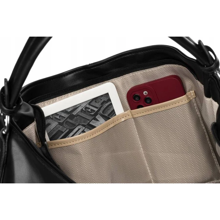 Rovicky Női Válltáska Fekete színben hosszúpánttal