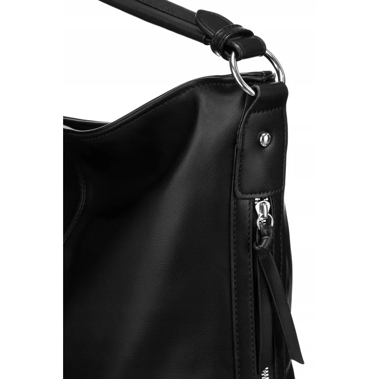 Rovicky Női Válltáska Fekete színben hosszúpánttal