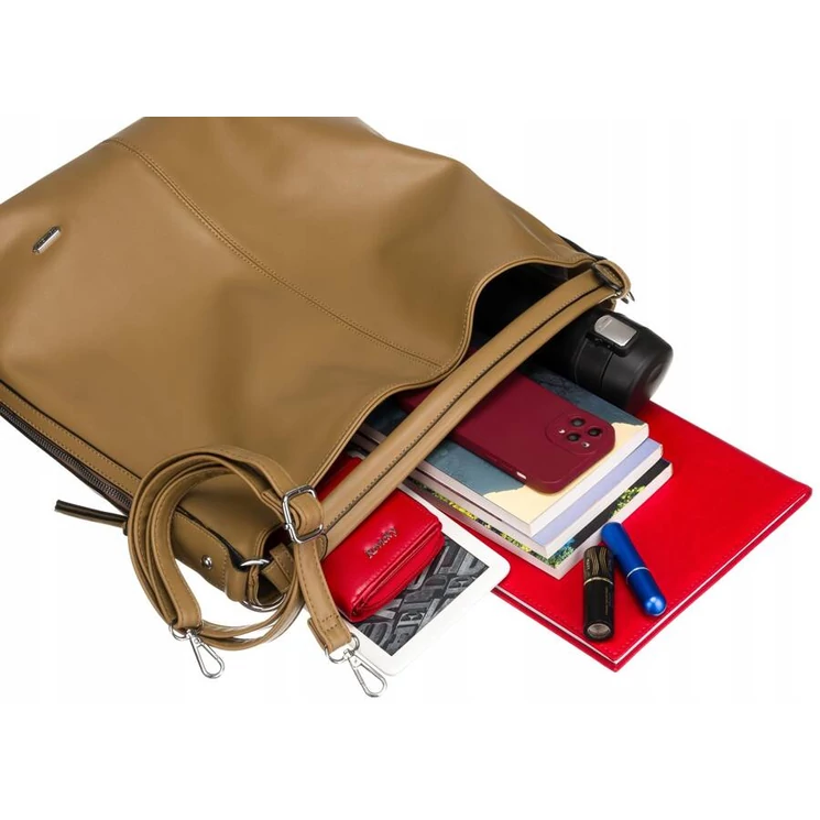 Rovicky Női Válltáska Bézs színben hosszúpánttal