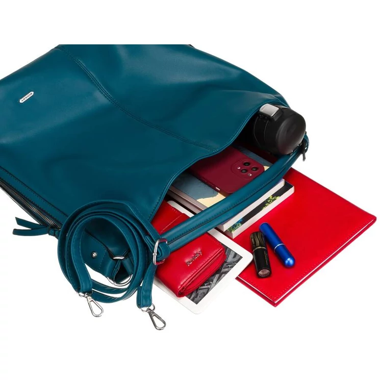 Rovicky Női Válltáska Türkiz színben hosszúpánttal