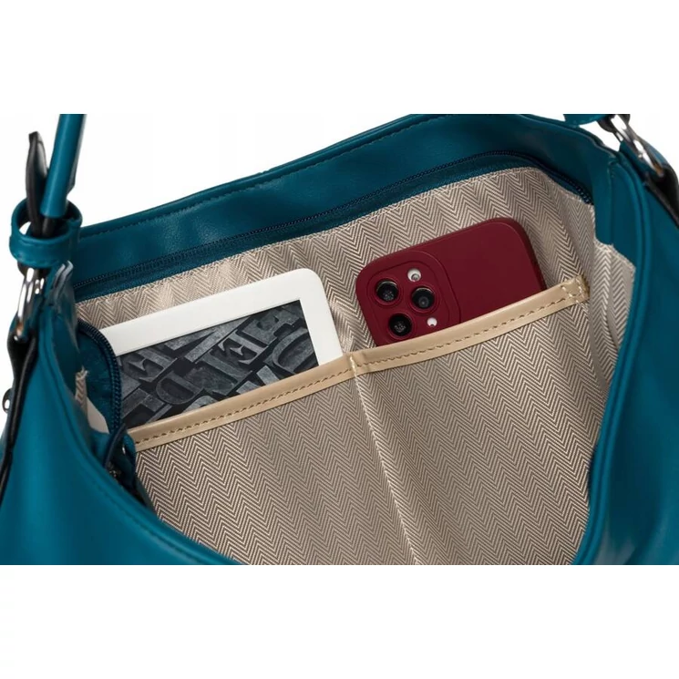 Rovicky Női Válltáska Türkiz színben hosszúpánttal