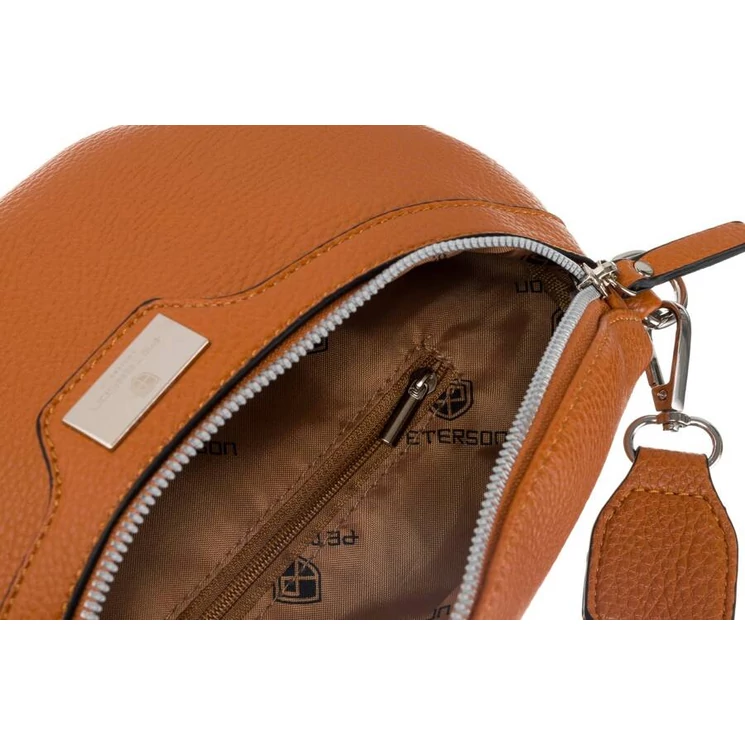 Elegáns Női Övtáska/Oldaltáska + Praktikus kiegészítővel konyak színben