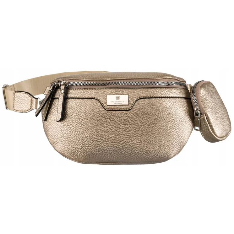 Elegáns Női Övtáska/Oldaltáska + Praktikus kiegészítővel arany színben