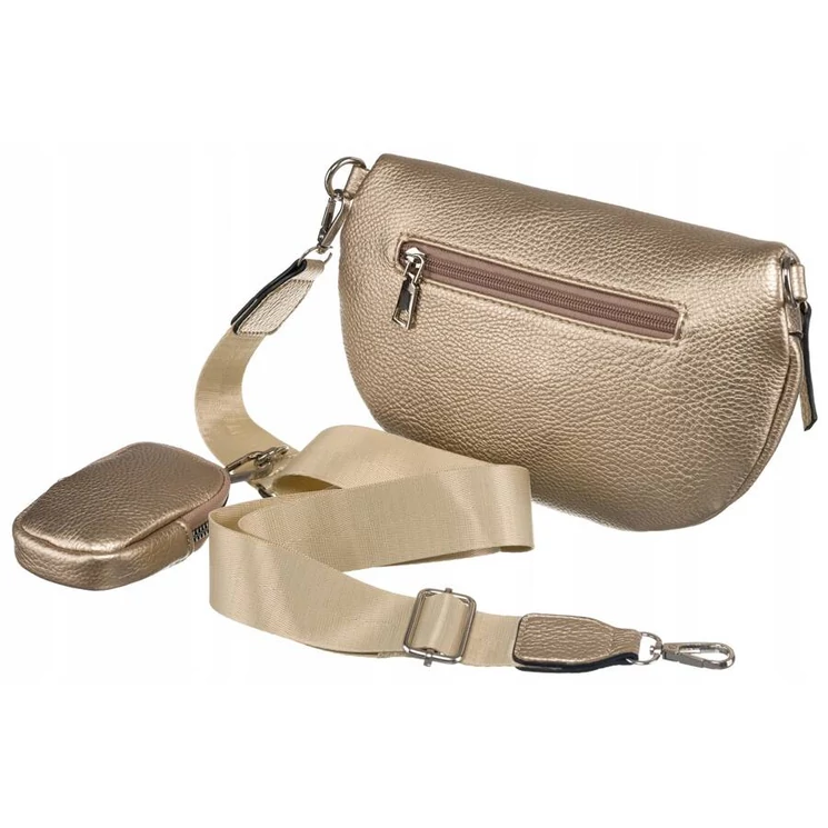 Elegáns Női Övtáska/Oldaltáska + Praktikus kiegészítővel arany színben