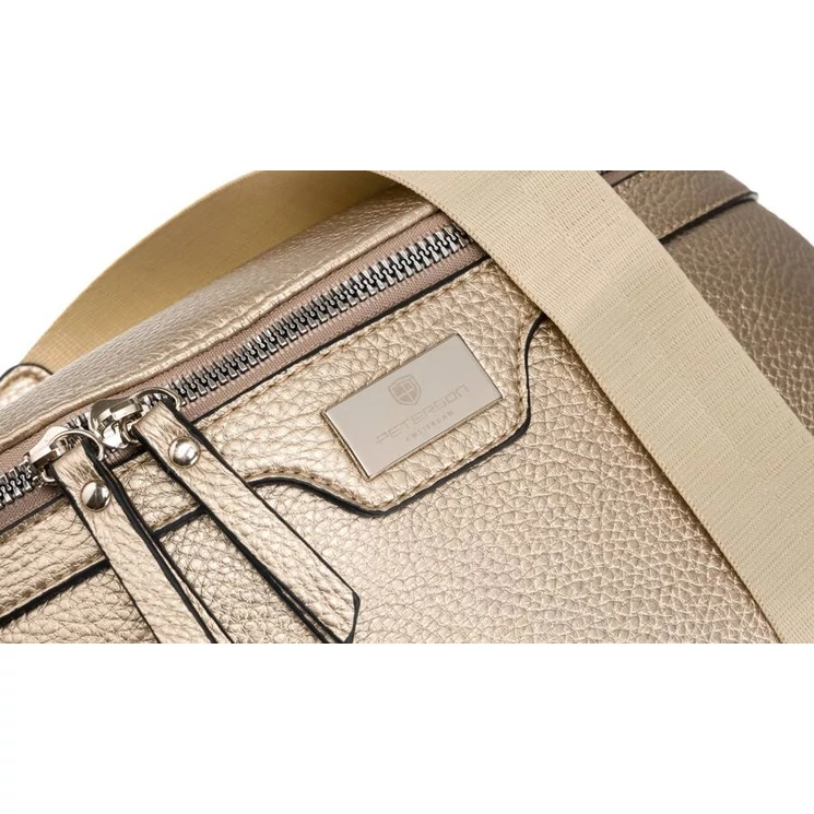 Elegáns Női Övtáska/Oldaltáska + Praktikus kiegészítővel arany színben