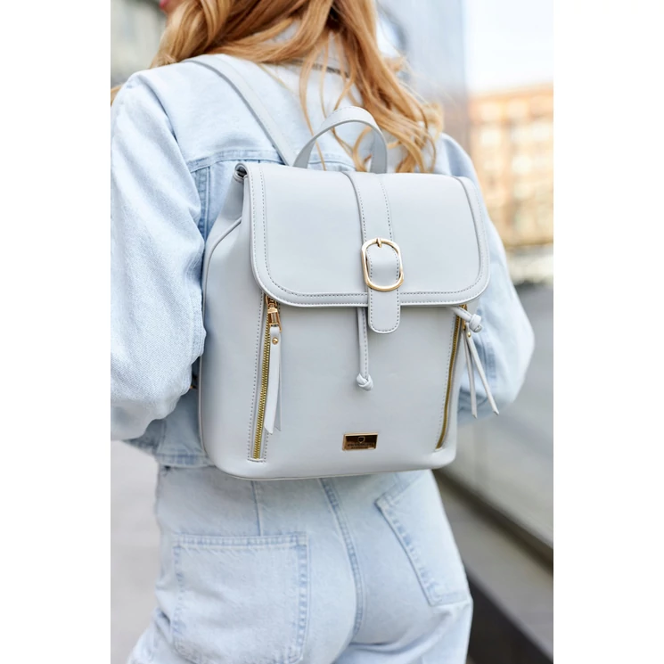 Stílusos női hátizsák Szürke színben