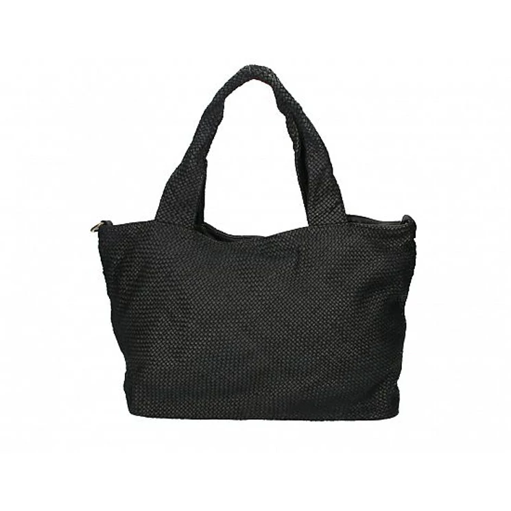 Valódi bőr női válltáska fekete színben S7216 Black