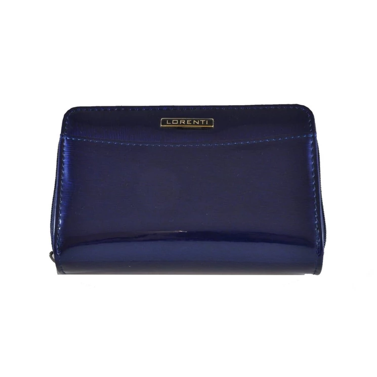 Lakk női bőr pénztárca 01124 Blue