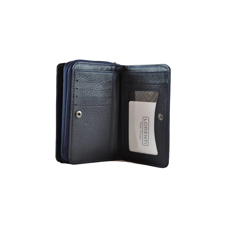 Lakk női bőr pénztárca 01124 Blue