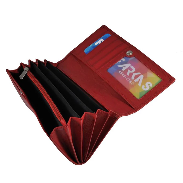 Bőr női pénztárca FK0131 Blue